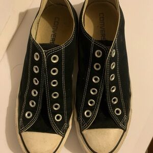 Converse All Star Unisex Black Low Top Sneaker Sz Men’s 7 Women’s 9